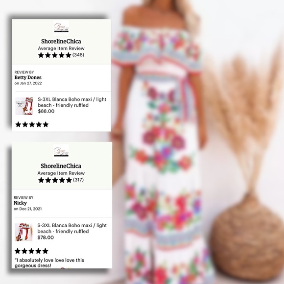 S-3XL Bamba Boho Maxi 2 floral / 2 ombré whimsy destination resort dress black - Picture 8 of 16